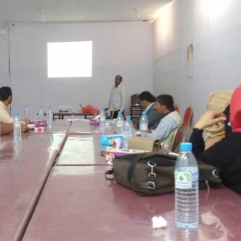 المشاركة في الجلسة التدريبية حول استخدام أداة التقييم السريع للطوارئ في مأرب