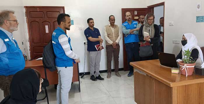 A UN team visits HUMAN ACCESS Community Center for IDPs in Marib