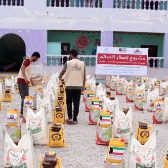 بلد الخير توزيع السلال الغذائية الرمضانية