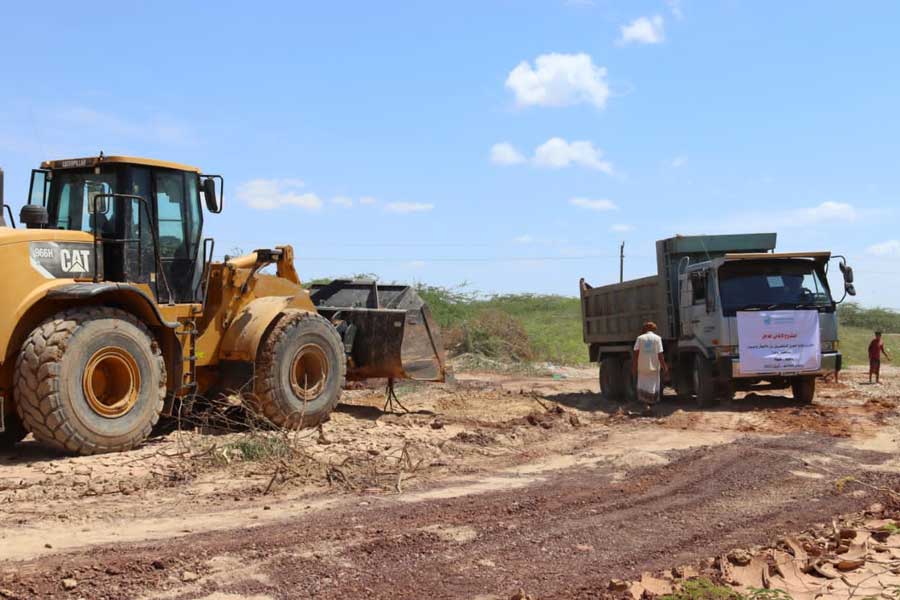 الوصول الإنساني تعيد فتح طرق متضررة من الأمطار والسيول في شبوة