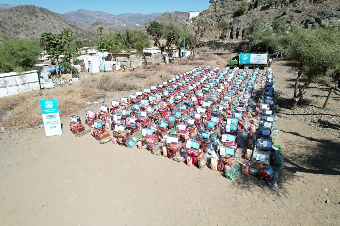 دعم حيوي لـ 223 أسرة نازحة لمواجهة موجات الصقيع