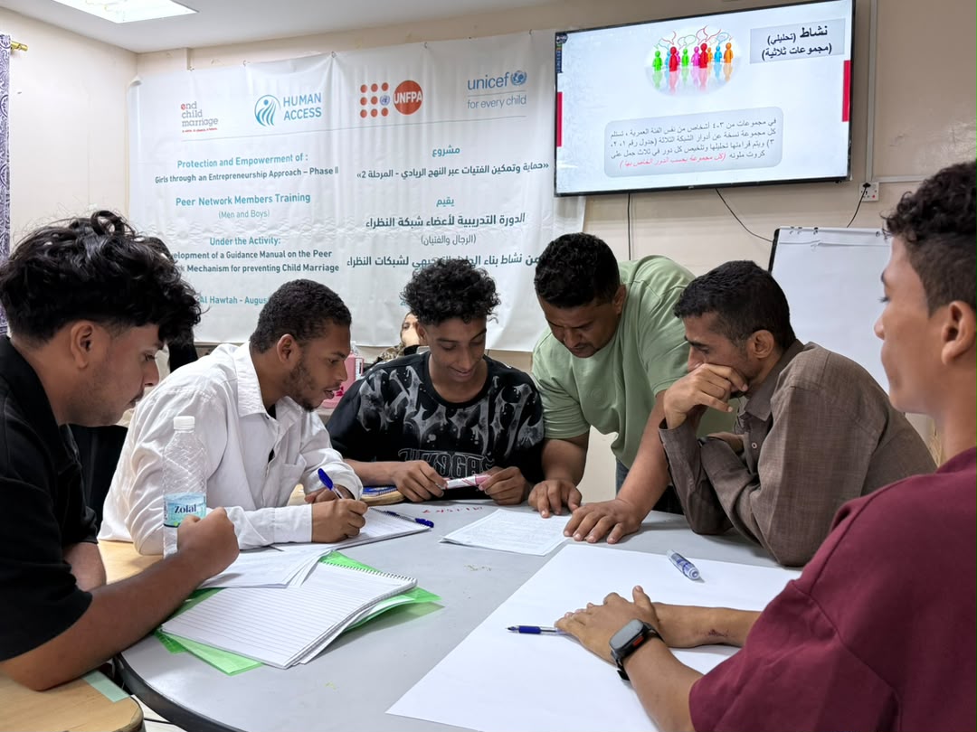 تدريب أعضاء شبكة النظراء لتعزيز المسؤولية المجتمعية تجاه حماية ودعم الفتيات