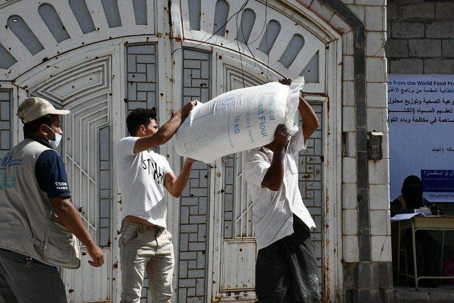 WFP The food aid project in Lahj and Taiz governorates