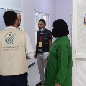 Project manager of supporting reproductive health services visits Al-Ghaydah Central Hospital