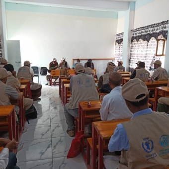 Training course in cash assistance disbursement project (CBT) in Lahj Governorate