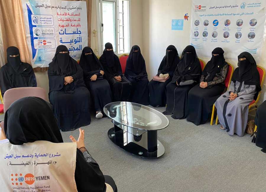 Conducting Awareness and Mental Support Sessions for Women and Girls 