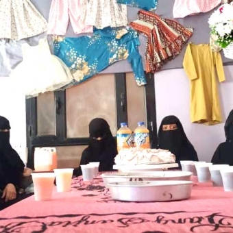 Vocational training for women and girls was finalized in Marib Al-Wadi 