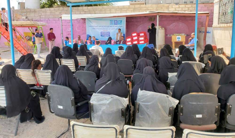 Targeting 40 displaced women.. conclusion of a training course on first aid