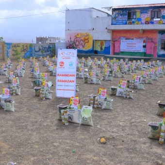 Funded by Wifa Association, More than 2,000 people benefit from Ramadan baskets