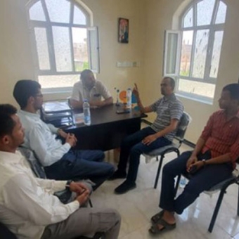 Safe space receives the Yemeni Red Crescent Marib branch