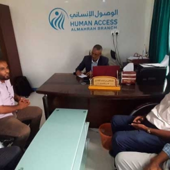 Ministry of Health official visits HUMAN ACCESS in Al-Mahra
