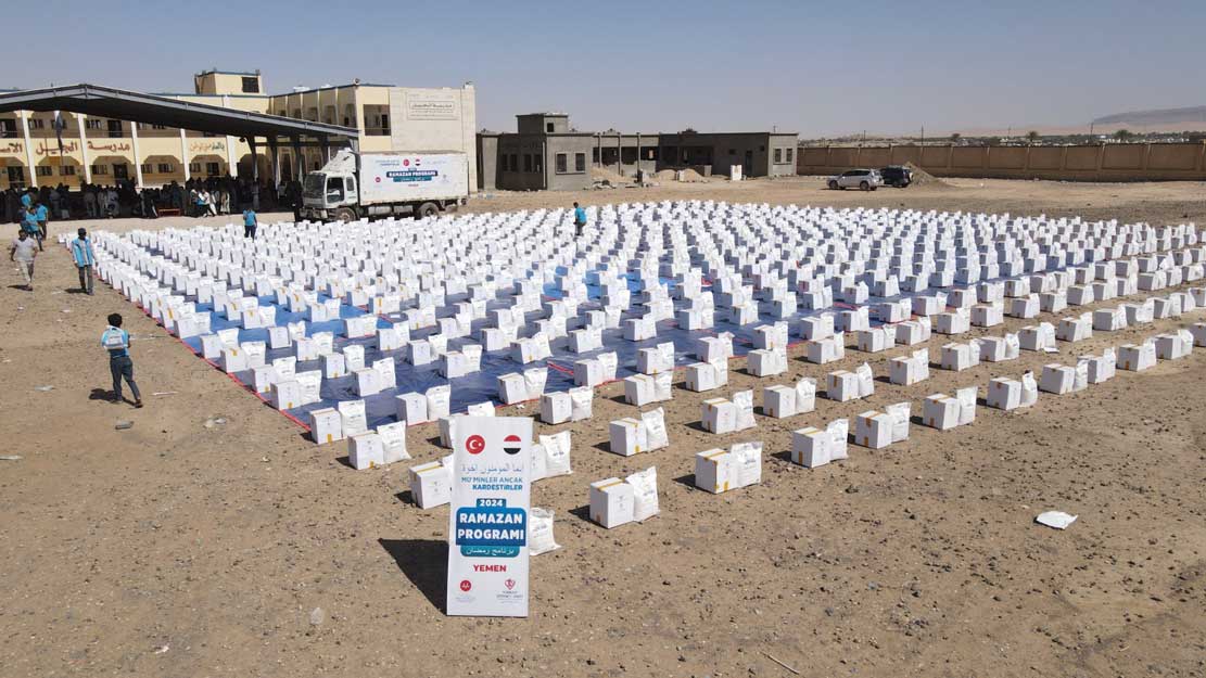 4,000 food baskets and 5,000 iftar meals donated by Turkey