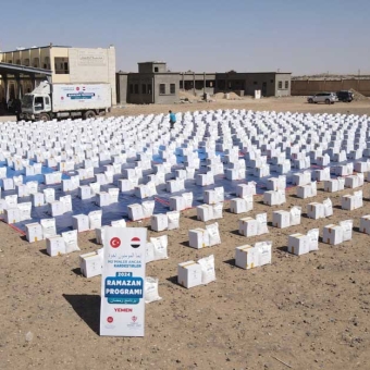 4,000 food baskets and 5,000 iftar meals donated by Turkey