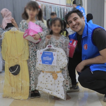 Distribution of 3,000 food baskets, 2,000 Iftar meals, and Eid clothing to 500 children