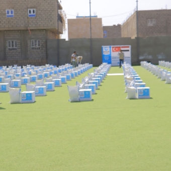 Food baskets and Iftar meals for the poor and displaced