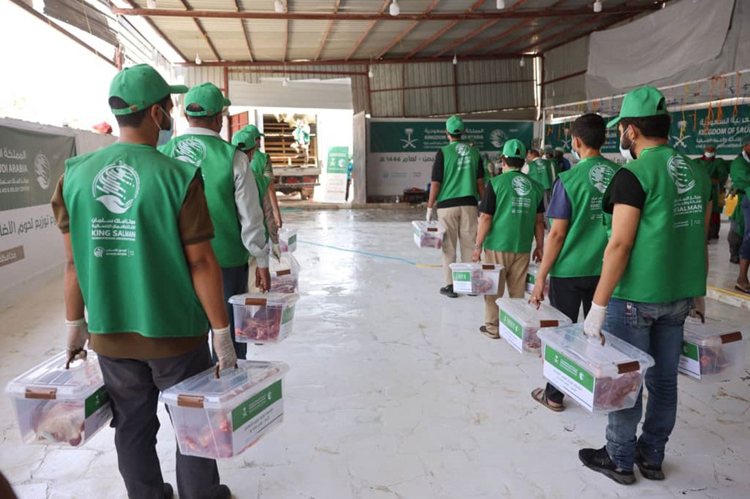 With funding from KSrelief, sacrificial meat reaches 58,520 people