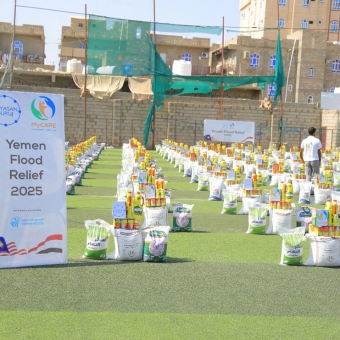 Food baskets for 265 families affected by rain and floods