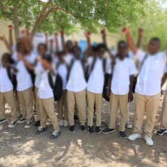 A new school year brimming with dreams for refugee students in Kharaz Camp