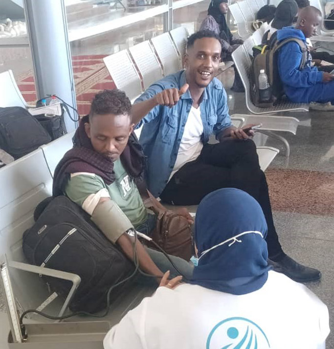 218 refugees return home in good health thanks to medical support