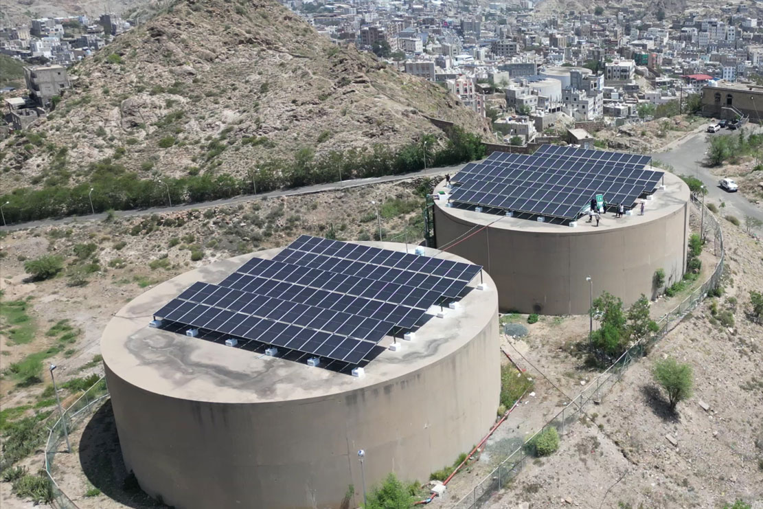 KSrelief Center launches solar-powered well and pumping station in Taiz